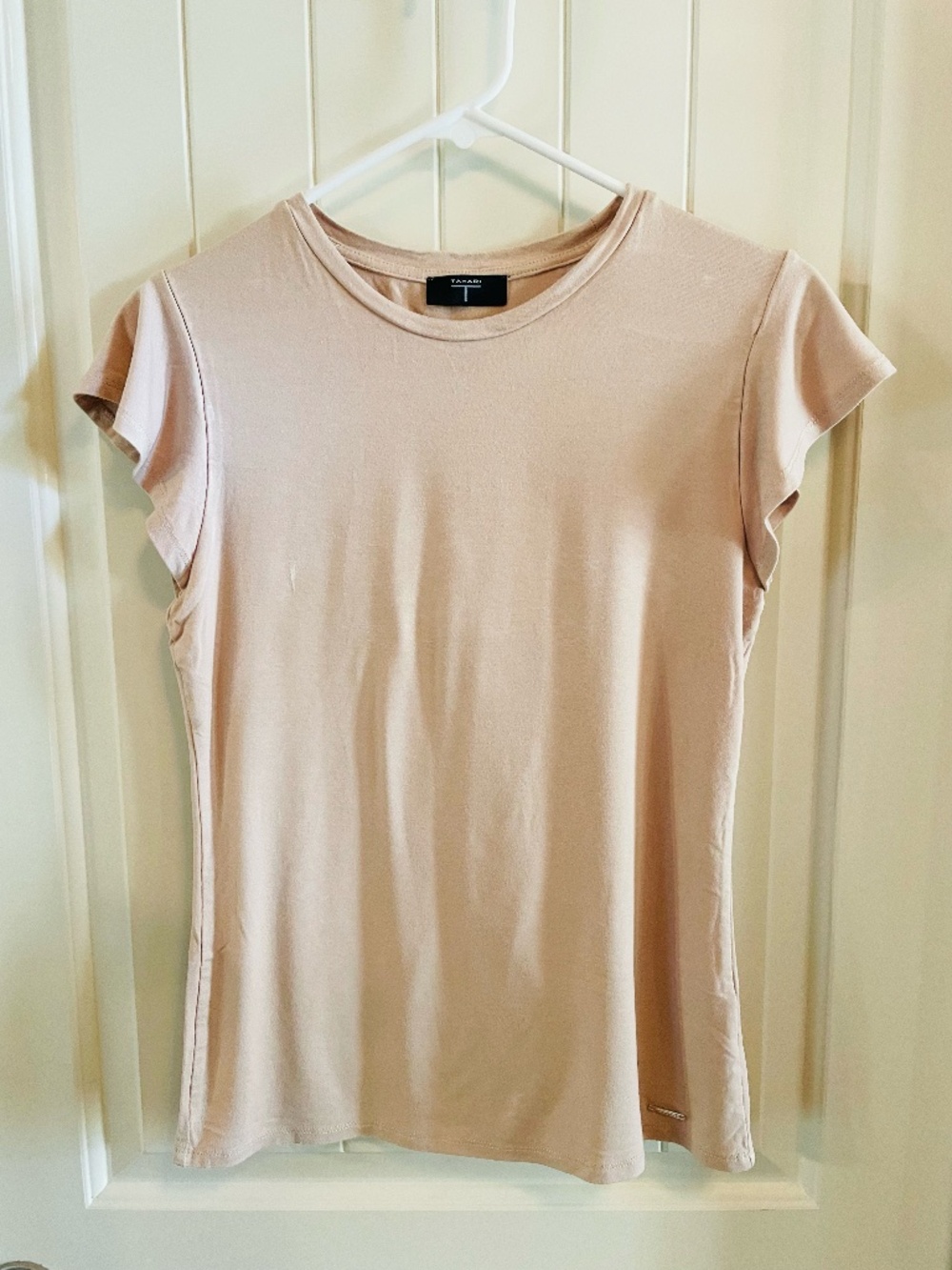 Tahari Women's t-shirt, Flutter Sleeve, XS/S